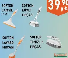SOFTON CAMSİL/KÜVET FIRÇASI/LAVABO FIRÇASI/TEMİZLİK FIRÇASI